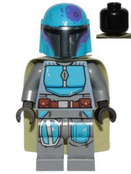 Afbeeldingen van Mandalorian Tribe Warrior- blauwe helm- sw1080- Star Wars