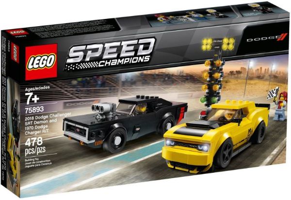 LEGO 75893 Dodge Challenger SRT Demon en 1970 Dodge Charger