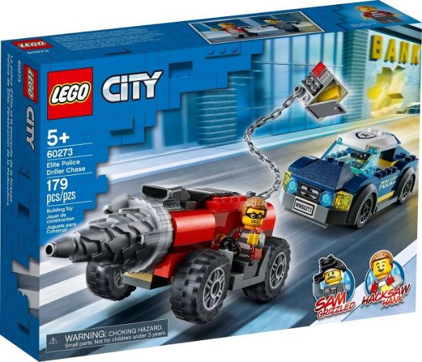 LEGO City 60273 Elite Politie achtervolging boorder