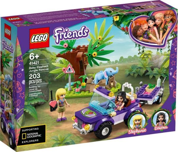 LEGO Friends 41421 Reddingsbasis babyolifant in jungle