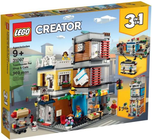 LEGO Creator 31097 Woonhuis, dierenwinkel & café