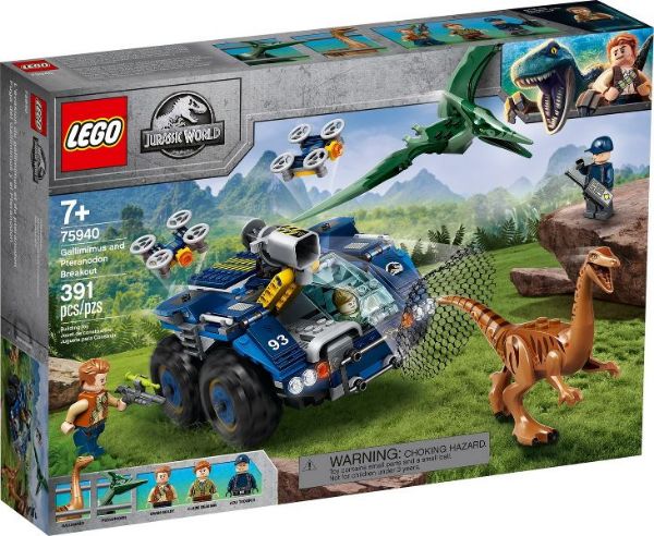 LEGO Jurassic World 75940 Ontsnapping van Gallimimus en Pteranodon