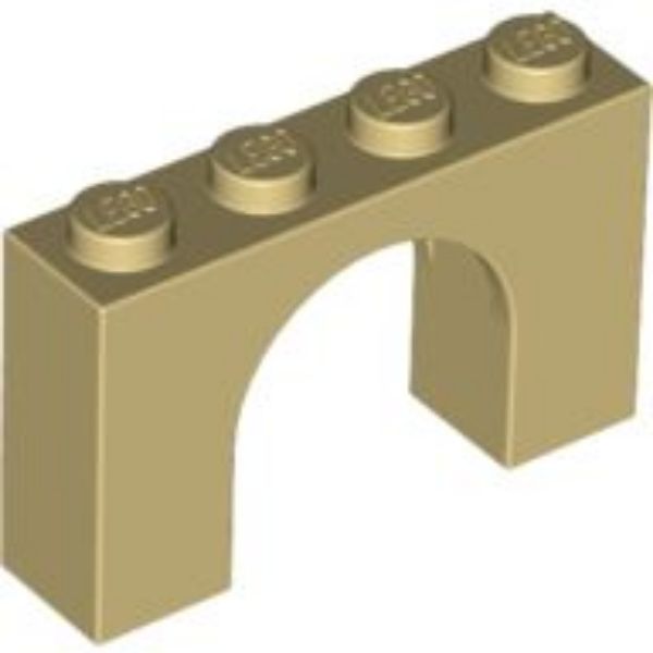 Afbeeldingen van Boog 1x4x2 -beige- 6182- 10 stuks