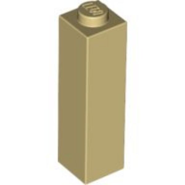 Afbeeldingen van Steen 1x1x3- beige-14716- 10 stuks