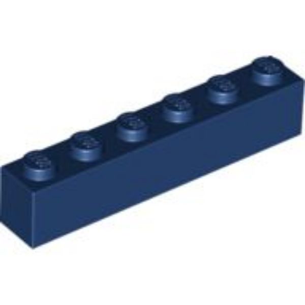 Afbeeldingen van Steen 1x6- donkerblauw- 3009-10 stuks