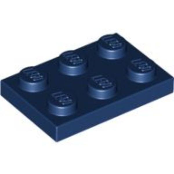 Afbeeldingen van Plate 2x3- donkerblauw- 3021- 10 stuks