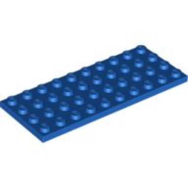 Afbeeldingen van Plate 4x10- blauw- 3030-10 stuks