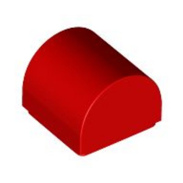 Afbeeldingen van Dakpan gebogen 1x1x2/3 dubbel- rood- 49307- 10 stuks