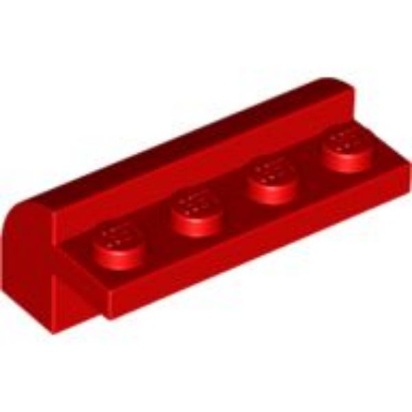 Afbeeldingen van Dakpan gebogen 2x4x1 1/3- rood- 6081- 10 stuks