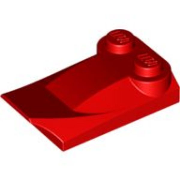 Afbeeldingen van Dakpan gebogen 3x2x2/3 - rood- 47456- 10 stuks