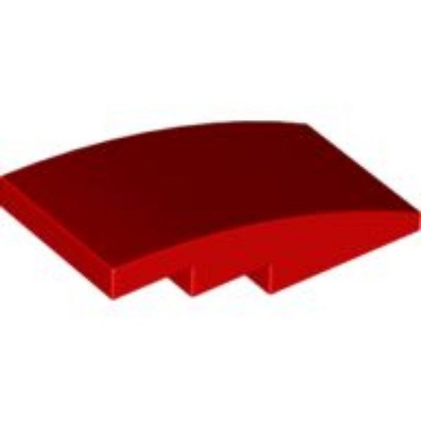 Afbeeldingen van Dakpan gebogen 4x2- rood- 93606- 10 stuks