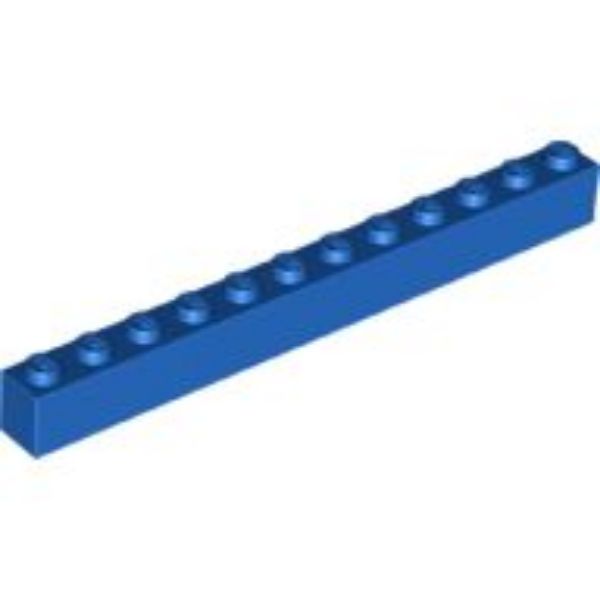 Afbeeldingen van Steen 1x12- blauw- 6112- 10 stuks