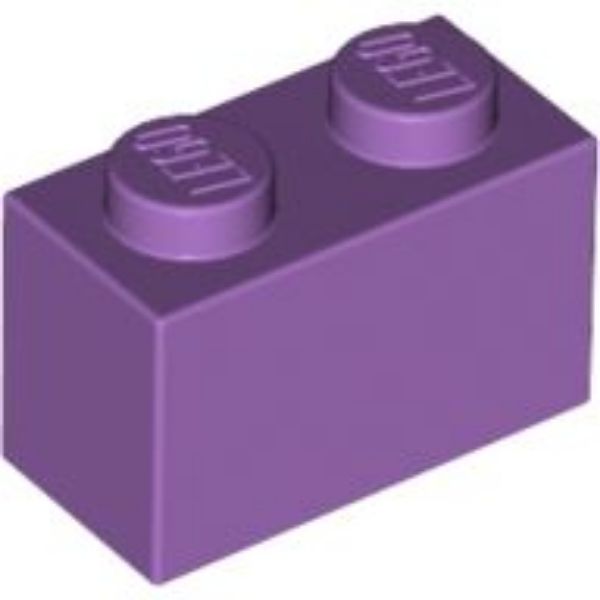 Afbeeldingen van Steen 1x2- medium lavendel- 3004- 10 stuks