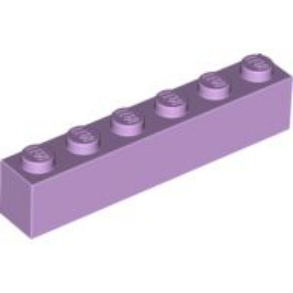 Afbeeldingen van Steen 1x6- lavendel- 10 stuks- 3009