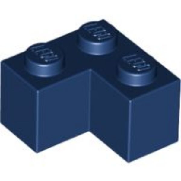 Afbeeldingen van Steen 2x2 hoek- donkerblauw- 2357- 10 stuks