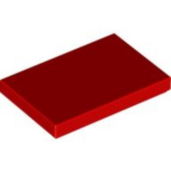 Afbeeldingen van Tegel 2x3- rood- 26603- 10 stuks