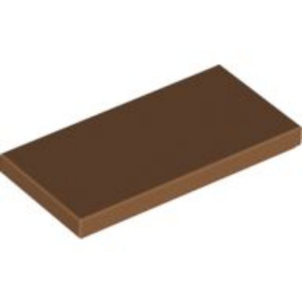 Afbeeldingen van Tegel 2x4- medium nougat- 87079- 10 stuks