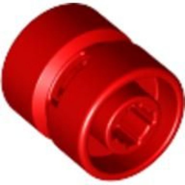 Afbeeldingen van Wiel 11 mm Dx12 mm gat houders- rood- 6014b- 10 stuks