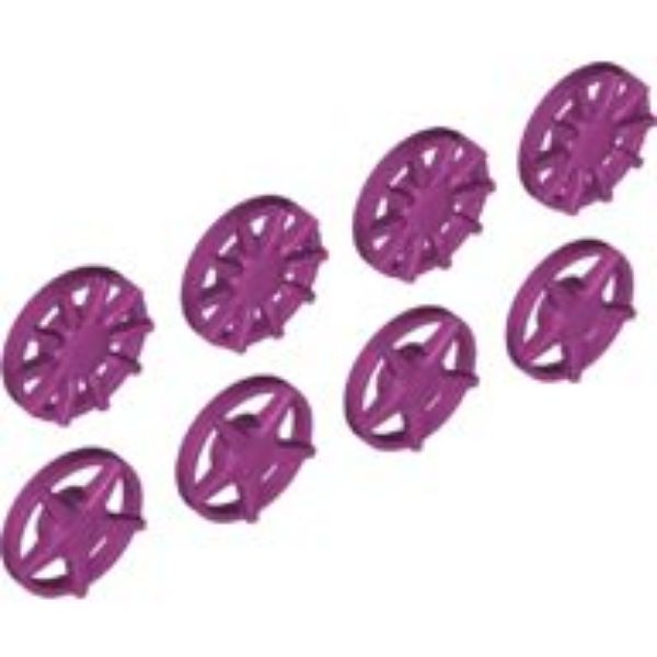 Afbeeldingen van Wheel Cover 5 Spoke and 10 Spoke for Wheel 18976, 8 in Bag - 4 of Each (Multipack)- magenta