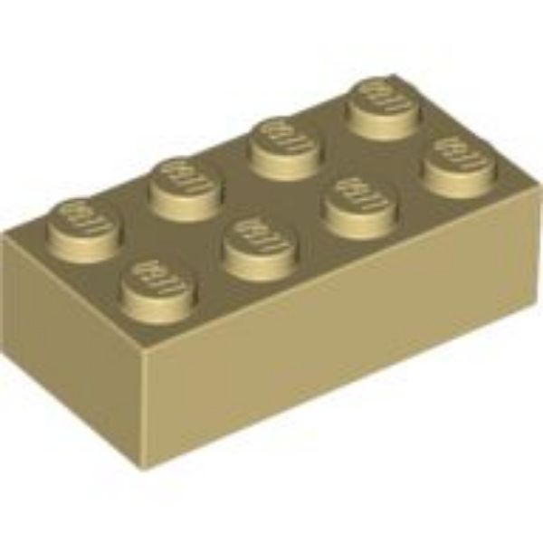 Afbeeldingen van Steen 2x4- beige- 3001- 10 stuks