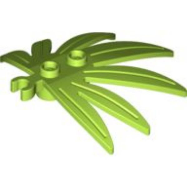 Afbeeldingen van Bladeren 6 x 5 Palmbladeren met Houder- limoen- 10884- 10 st