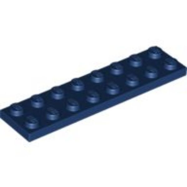 Afbeeldingen van Plate 2x8- donkerblauw- 3034- 10 stuks