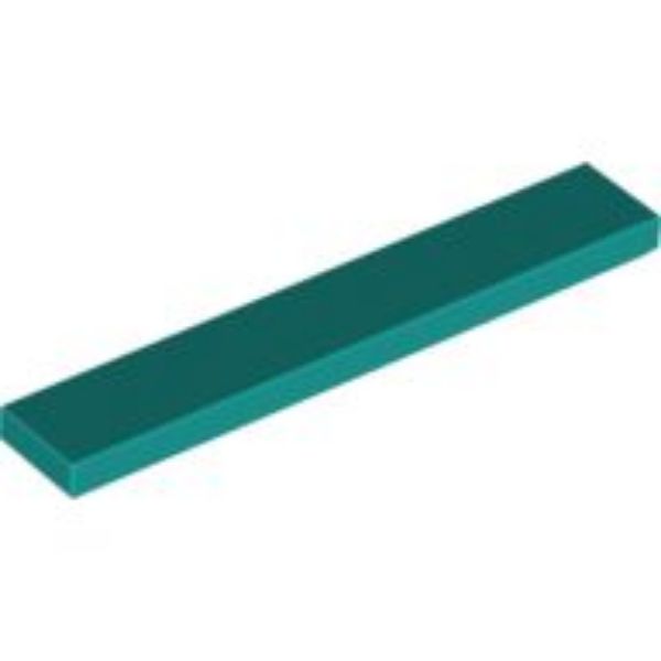 Afbeeldingen van Tegel 1x6- donker turquoise- 6636- 10 stuks