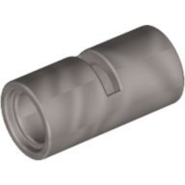 Afbeeldingen van Technic, Pinconnector Rond met Sleuf- metallic zilver- 62462- 10st