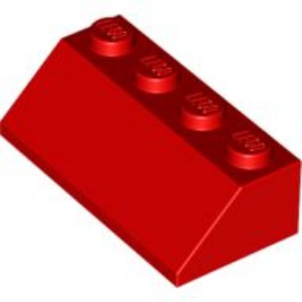 Afbeeldingen van Dakpan 45° 2x4- rood- 3037- 10 stuks