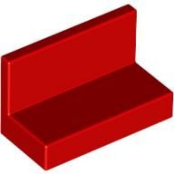 Afbeeldingen van Paneel 1x2x1- rood-4865b-10 stuks