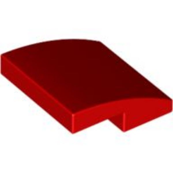 Afbeeldingen van Dakpan gebogen 2x2x2/3- rood- 15068-10 stuks