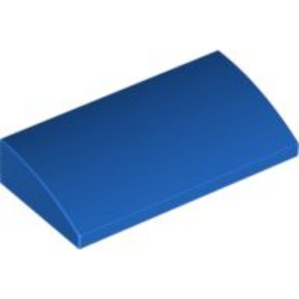 Afbeeldingen van Dakpan gebogen 2x4x2/3- blauw - 88930- 10 stuks