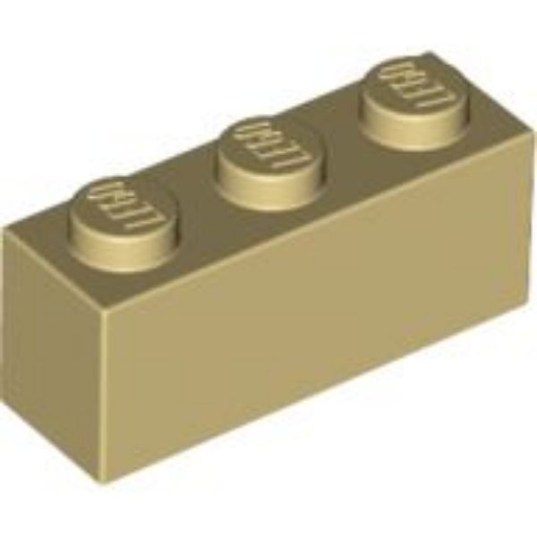 Afbeeldingen van Steen 1x3- beige- 3622- 10 stuks