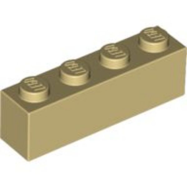 Afbeeldingen van Steen 1x4- beige- 3010-10 stuks