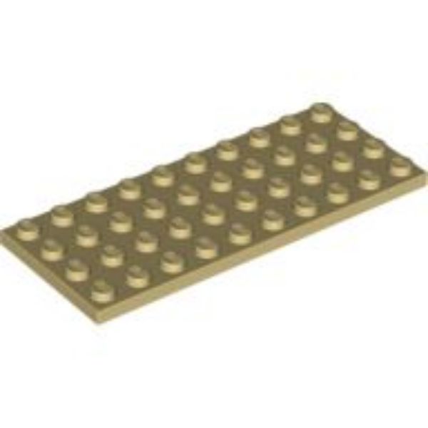 Afbeeldingen van Plate 4x10- beige- 3030-5 stuks