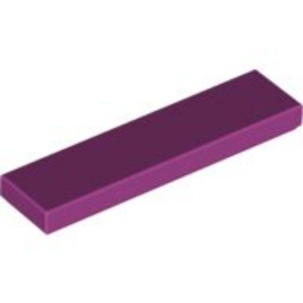 Afbeeldingen van Tegel 1x4- magenta- 2431- 10 stuks