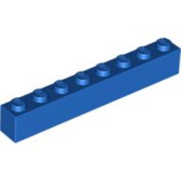 Afbeeldingen van Steen 1x8- blauw- 3008-10 stuks