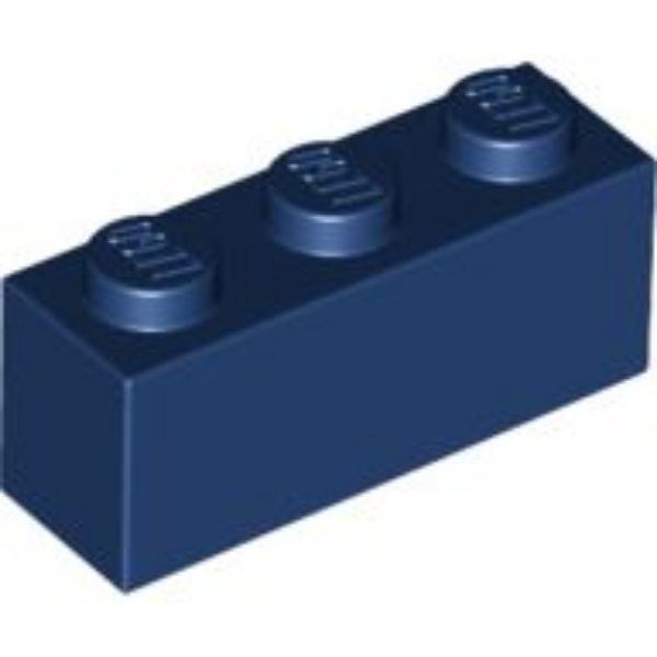 Afbeeldingen van Steen 1x3- donkerblauw- 3622- 10 stuks