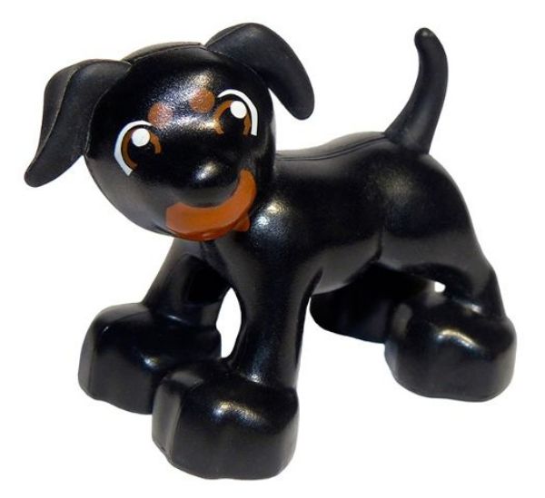 Afbeeldingen van Hond zwart- Duplo