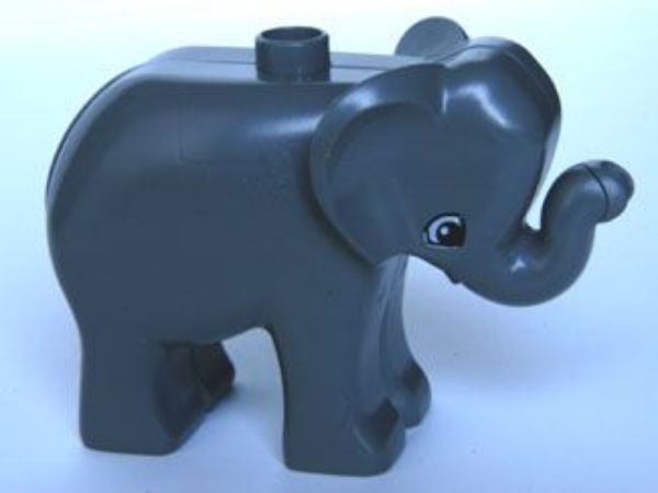 Afbeeldingen van Baby olifant donkergrijs- Duplo