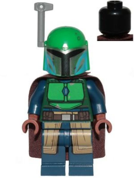 Mandalorian Tribe Warrior- groene helm- sw1078- Star Wars