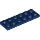 Afbeeldingen van Plate 2x6- donkerblauw -3795- 10 stuks