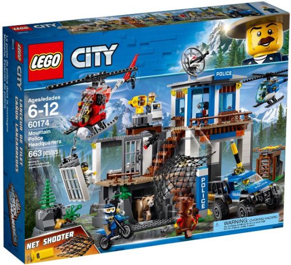 Afbeeldingen van LEGO City 60174 Bergpolitie Politiekantoor op de Berg