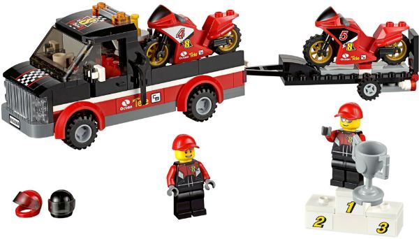 Afbeeldingen van LEGO City 60084 Racemotor transport