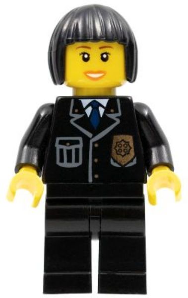 Afbeeldingen van Police - City Suit with Blue Tie and Badge- cty0211- City