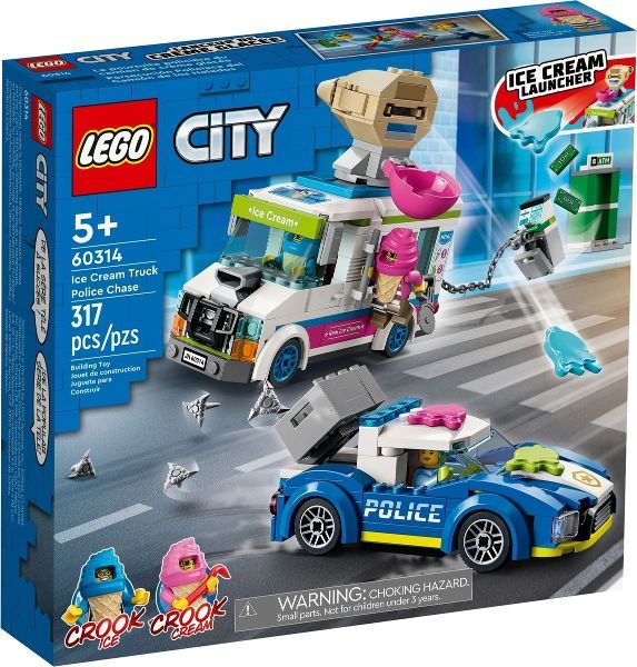 Afbeeldingen van LEGO City 60314 IJswagen Politieachtervolging
