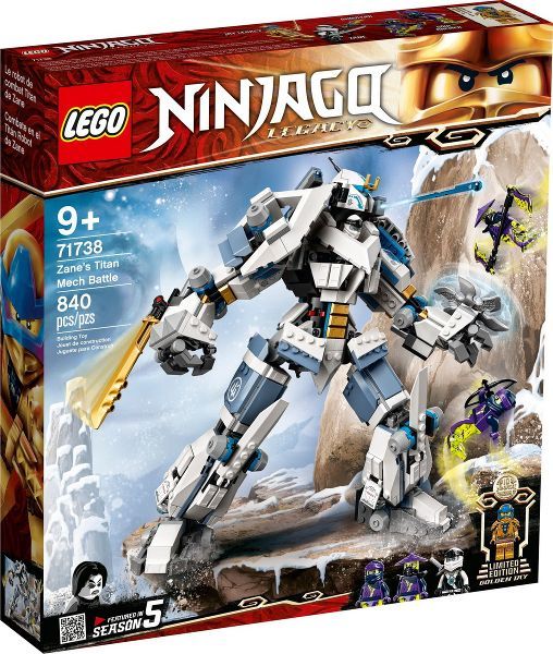 Afbeeldingen van LEGO Ninjago 71738 Legacy Zane’s Titanium Mecha Duel