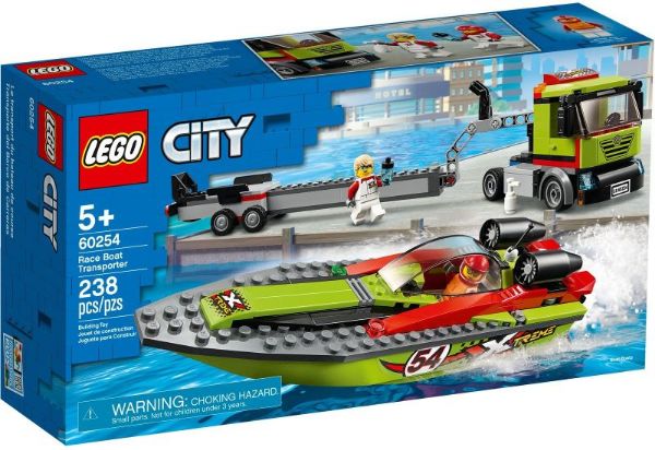 Afbeeldingen van LEGO City 60254 Raceboottransport