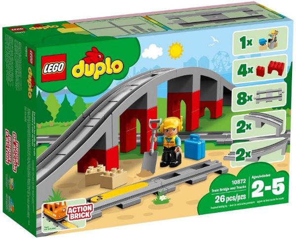Afbeeldingen van LEGO DUPLO 10872 Treinbrug en -rails