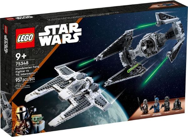 Afbeeldingen van LEGO Star Wars 75348 Mandalorian Fang Fighter vs. TIE Interceptor